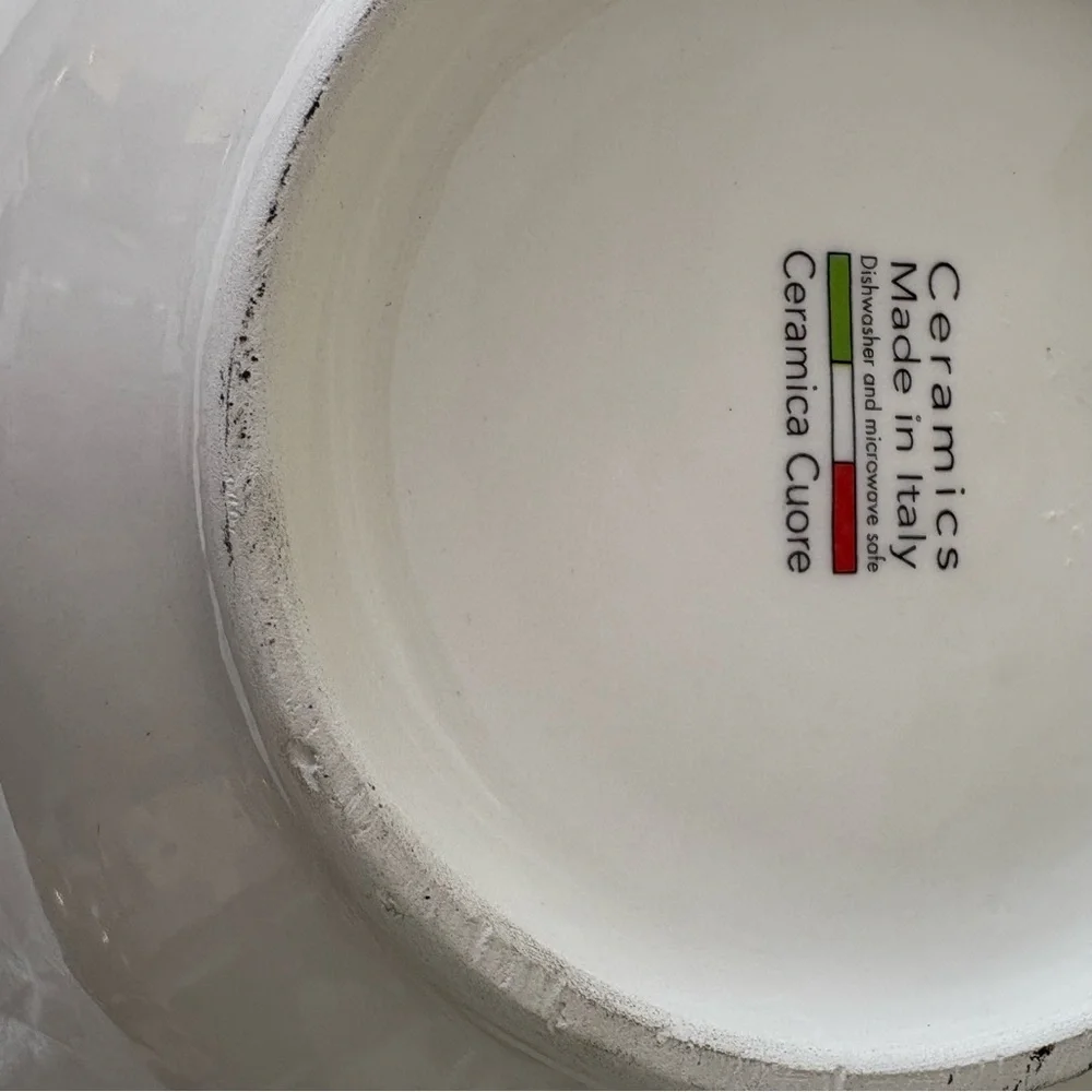 Ceramica Cuore mushroom bowls set of 3 made in Italy